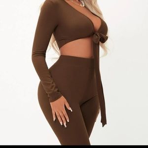 Brown 2 Piece